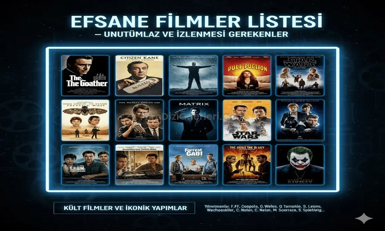 Efsane Filmler Listesi – Unutulmaz ve İzlenmesi Gerekenler