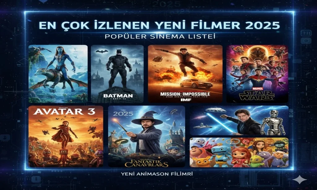 En Çok İzlenen Yeni Filmler 2025 – Popüler Sinema Listesi