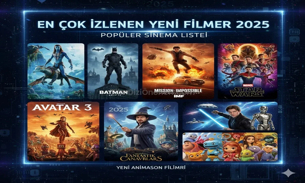 En Çok İzlenen Yeni Filmler 2025 – Popüler Sinema Listesi