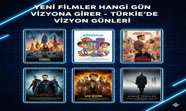 Yeni Filmler Hangi Gün Vizyona Girer – Türkiye’de Vizyon Günleri
